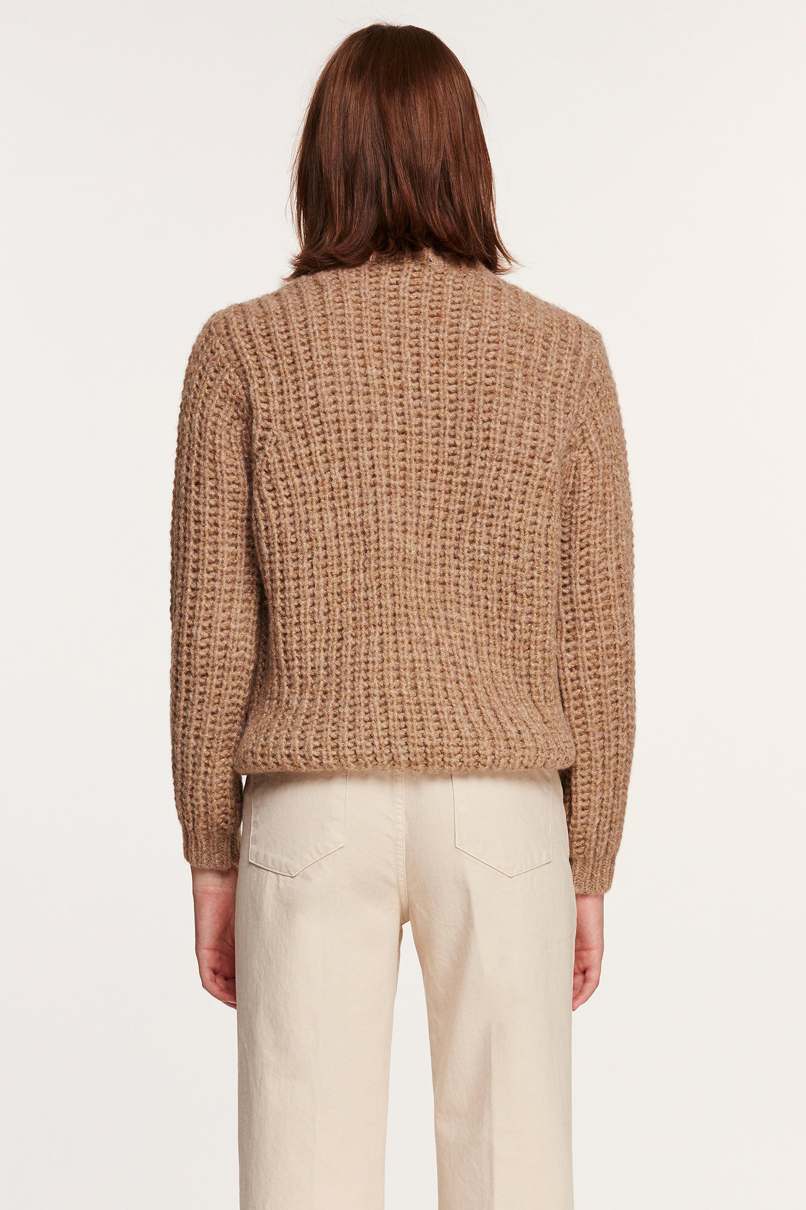 Cowl neck knit jumper