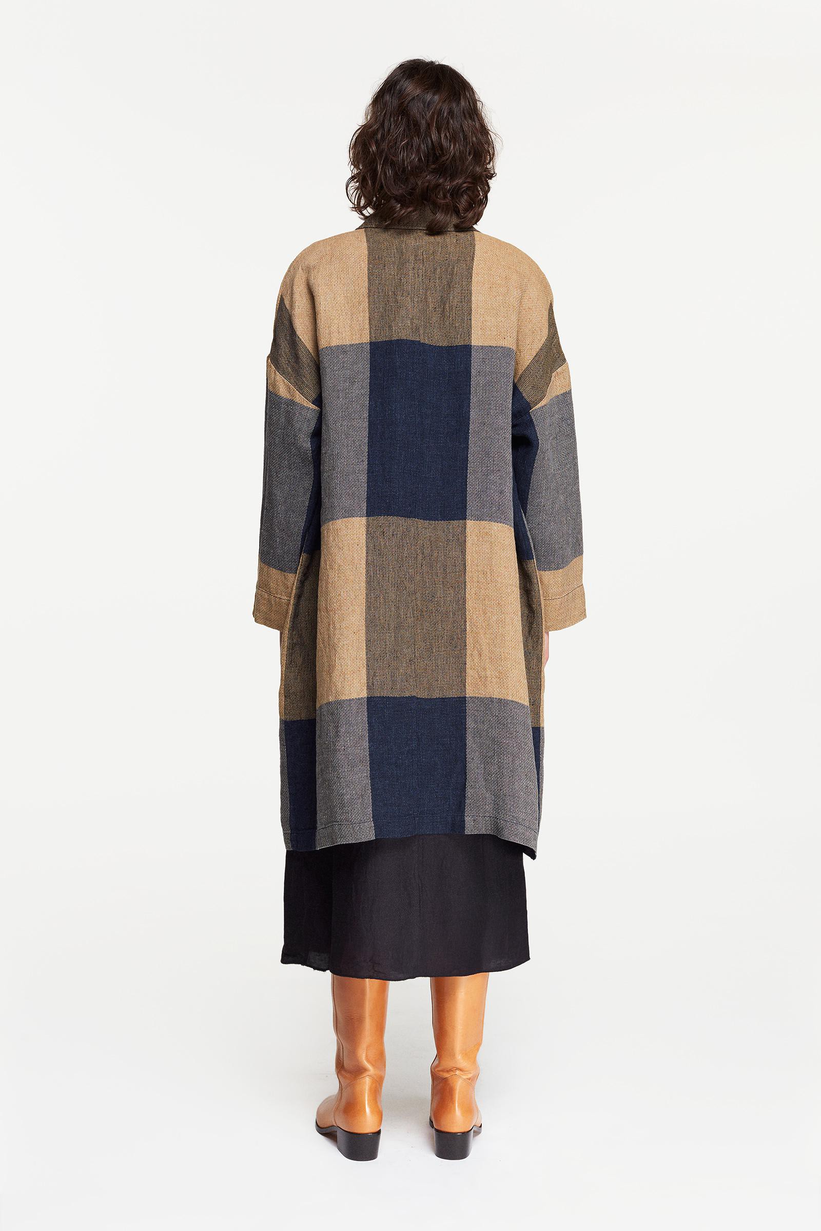 Oversize patchwork coat